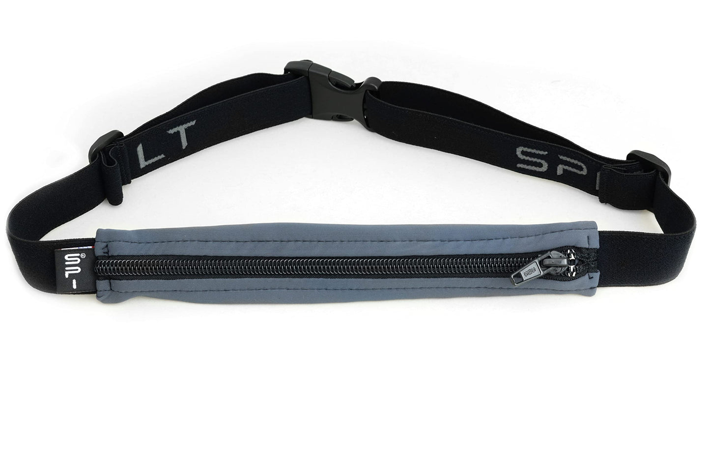 Cinturón SPIbelt Negro Expandible y Ajustable para Correr para Mujer y Hombre