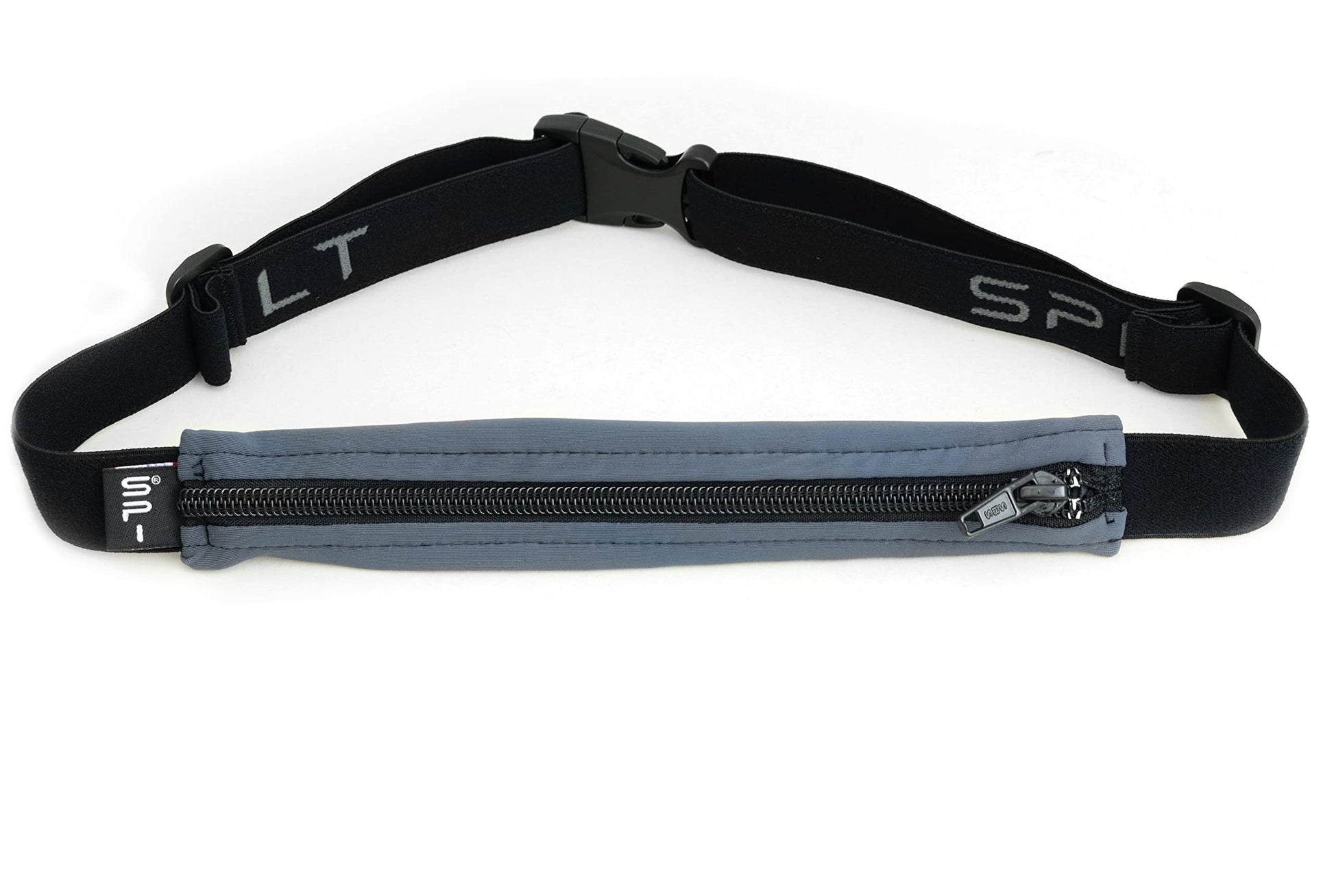 Cinturón SPIbelt Negro Expandible y Ajustable para Correr para Mujer y Hombre