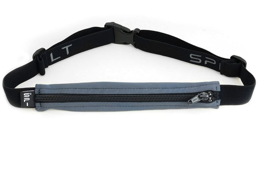Cinturón SPIbelt Negro Expandible y Ajustable para Correr para Mujer y Hombre