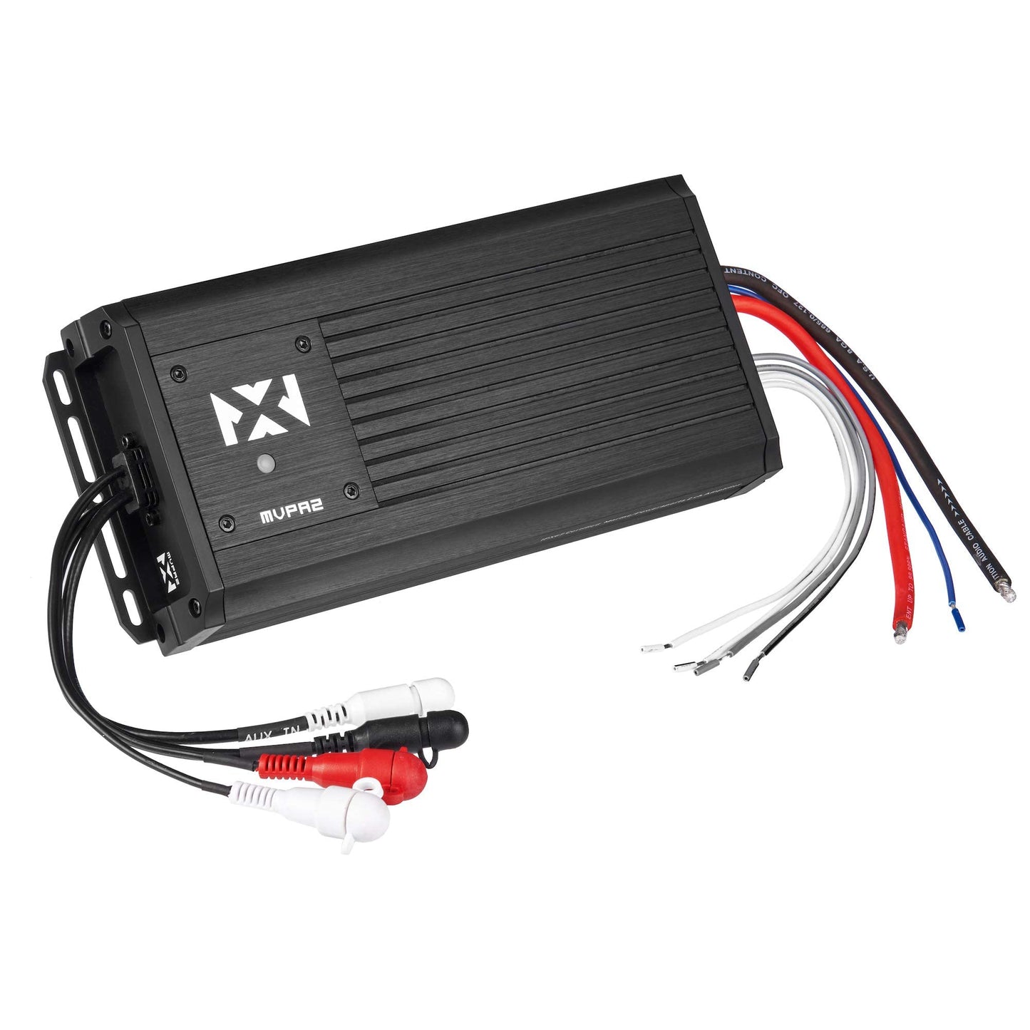 Amplificador Compacto NVX MVPA2 Marino IPX67 1200W Pico 2 Canales Bridgeable para Moto y Deportes de Potencia