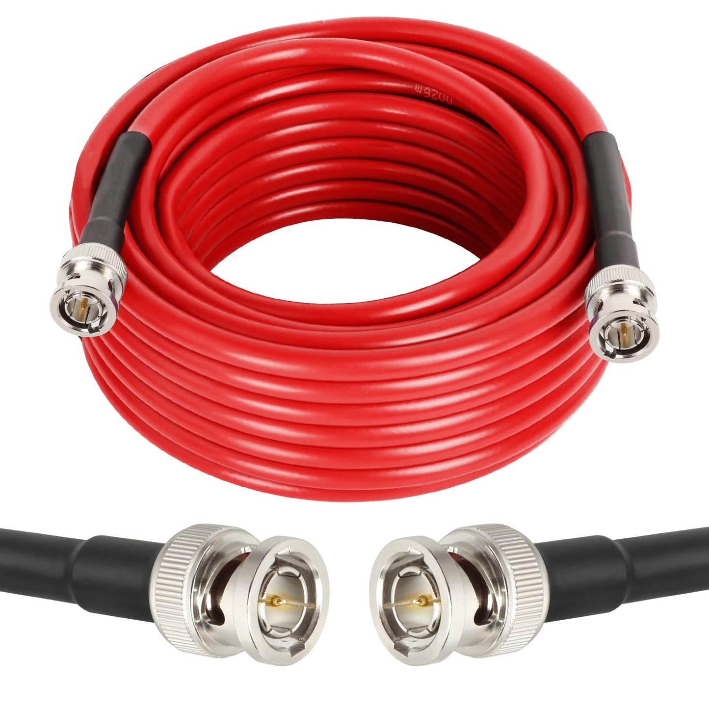 XRDS -RF Cable SDI de 35 pies, Cable de Video Digital BNC 75 Ohmios RG59 Cables Macho BNC para Cámara Monitor Grabadora Convertidor Divisor SDI HD 4K 1080P 3G/6G