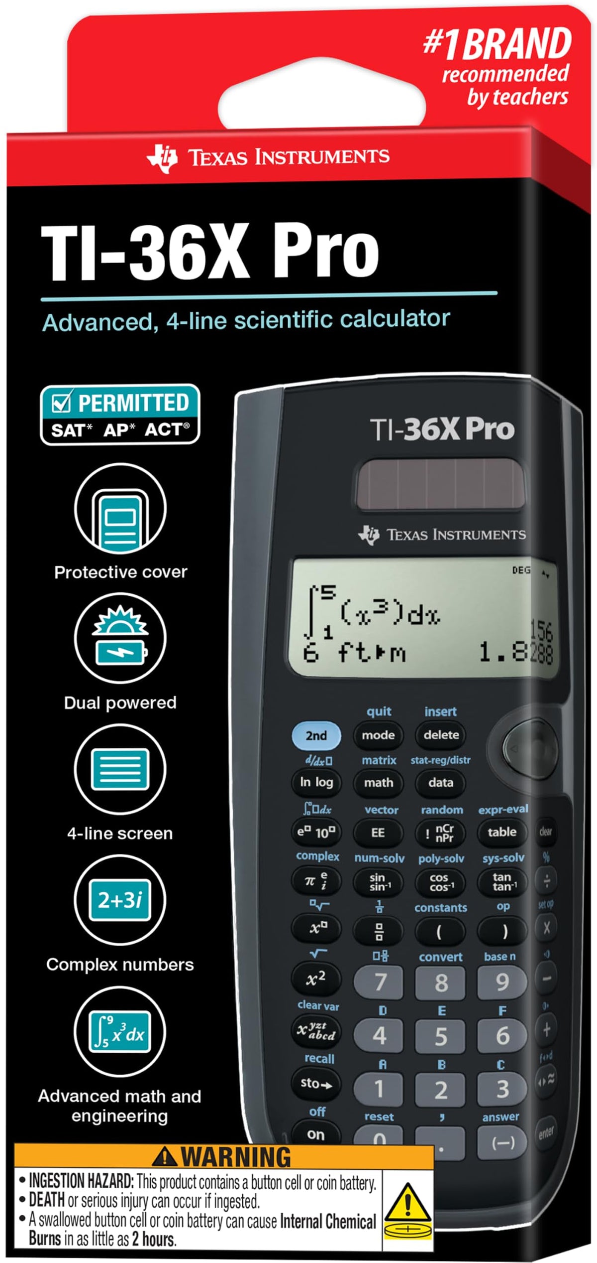 Calculadora Científica Texas Instruments TI-36X Pro para Ingeniería