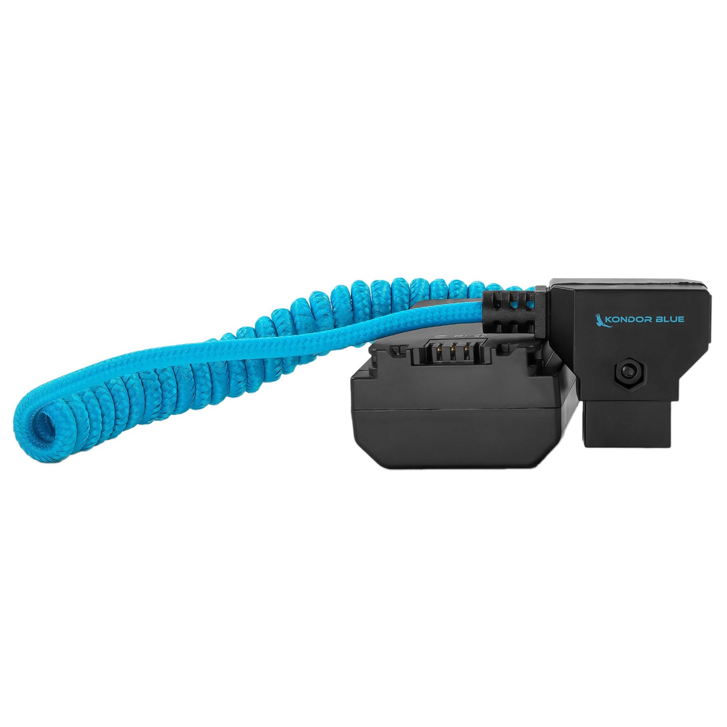 KONDOR BLUE - Batería para chupete D-Tap a NP-FZ100 compatible con Sony A7/FX3/FX30 + más, ultra duradera y nailon trenzado con conectores reforzados | Azul