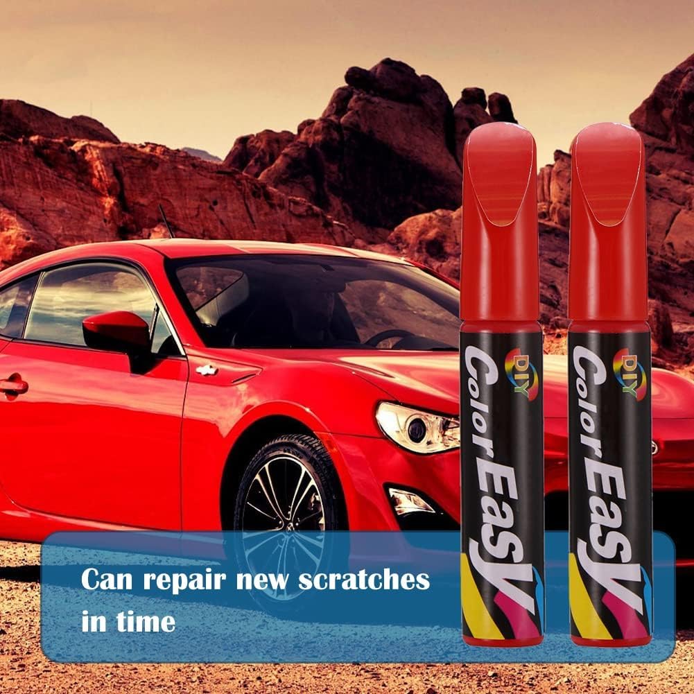 Bolígrafo Reparador MCSWKEY Rojo 2 Piezas para Arañazos Menores en Coche