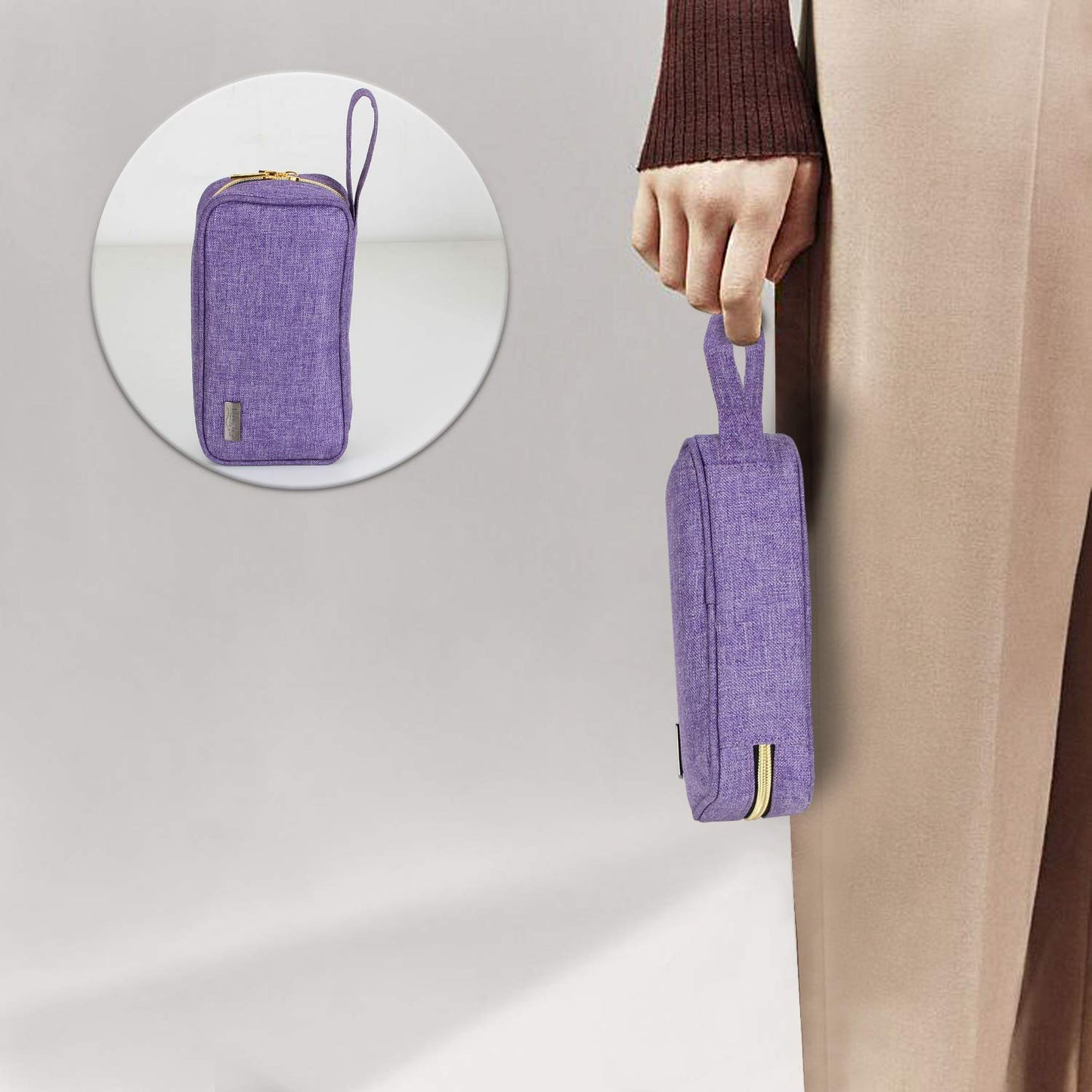 Luxja Estuche de transporte de aceite esencial, Purpura, Single-layer Bag