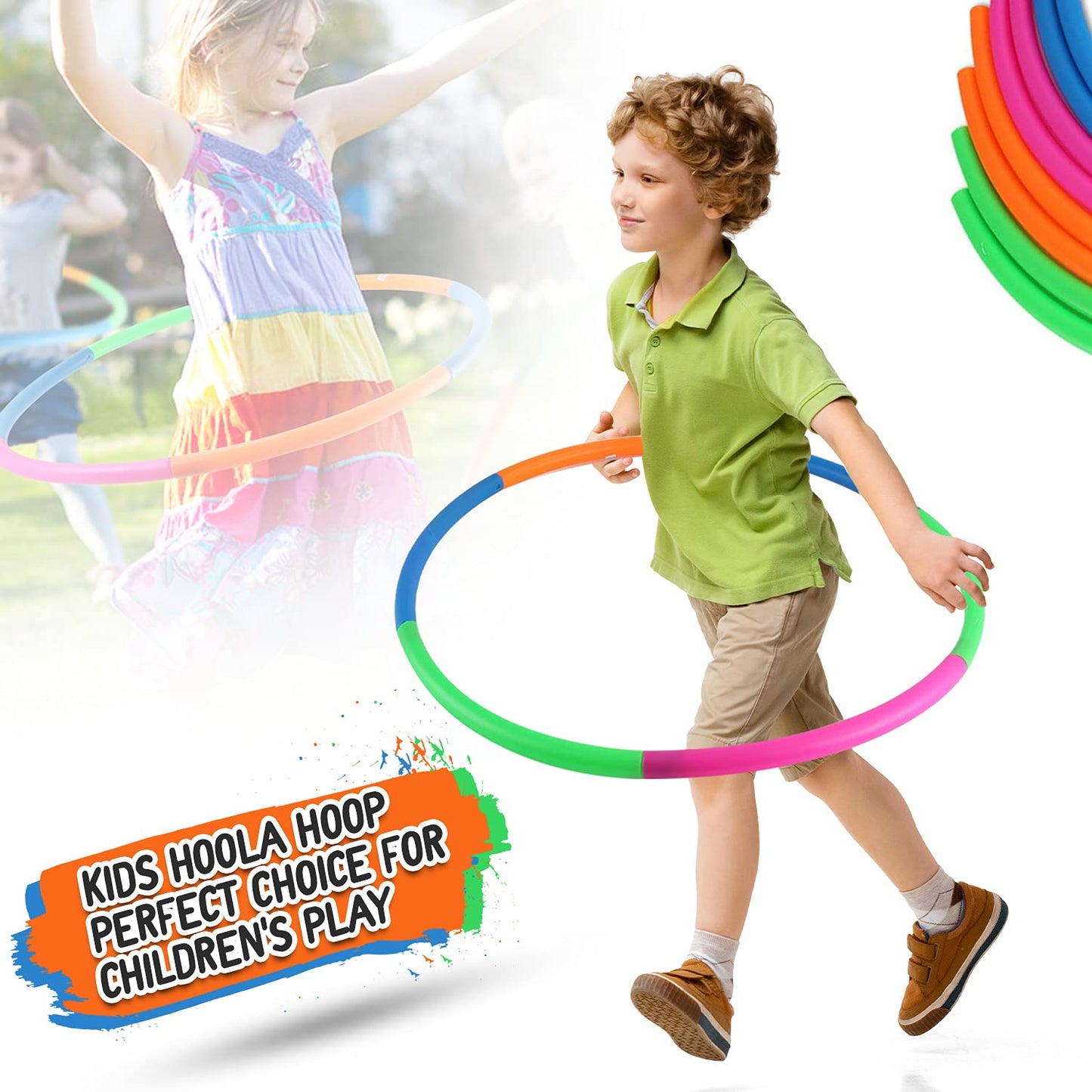 Liberty Imports Aro de Hula Desmontable de 81 cm para Jugar