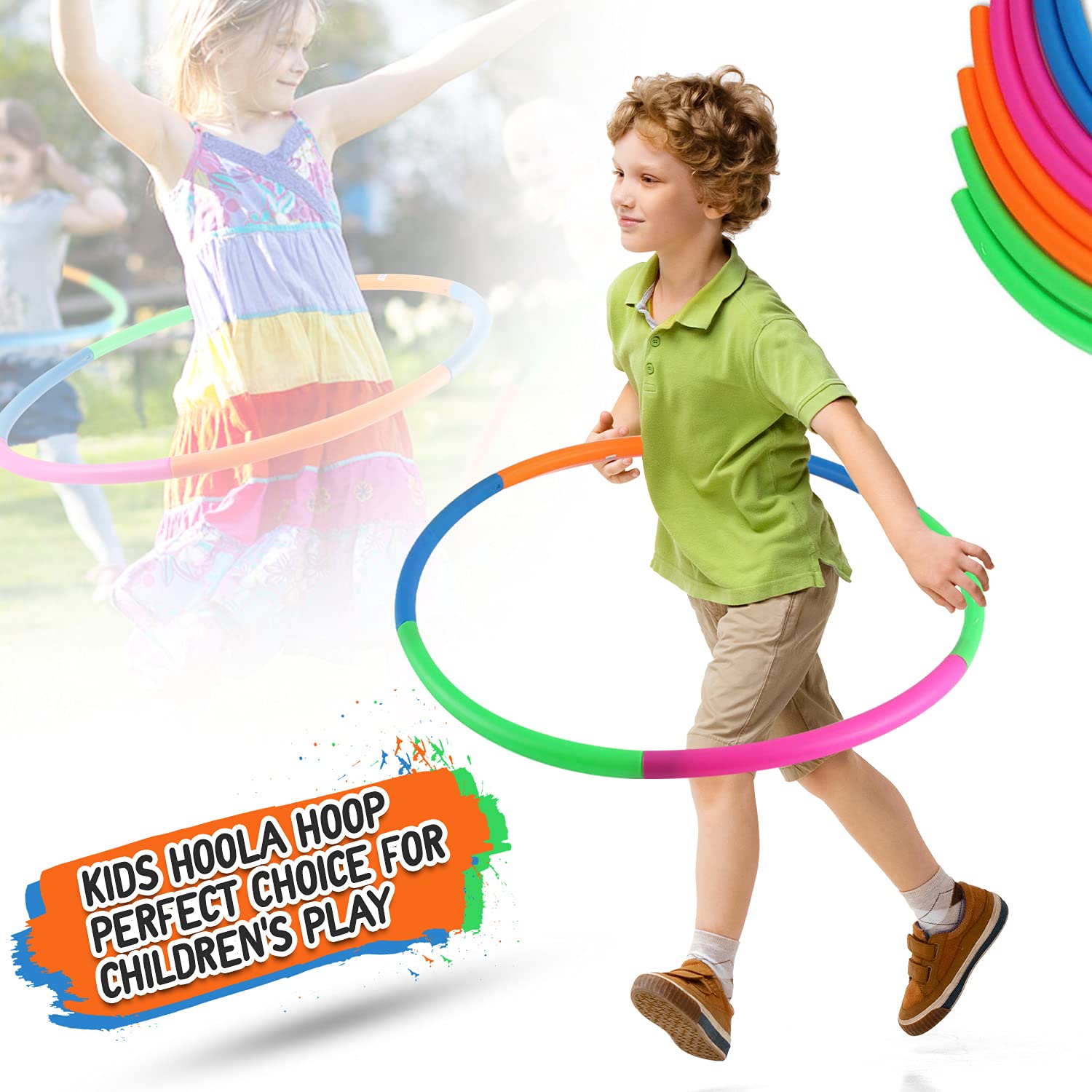 Liberty Imports Aro de Hula Desmontable de 81 cm para Jugar