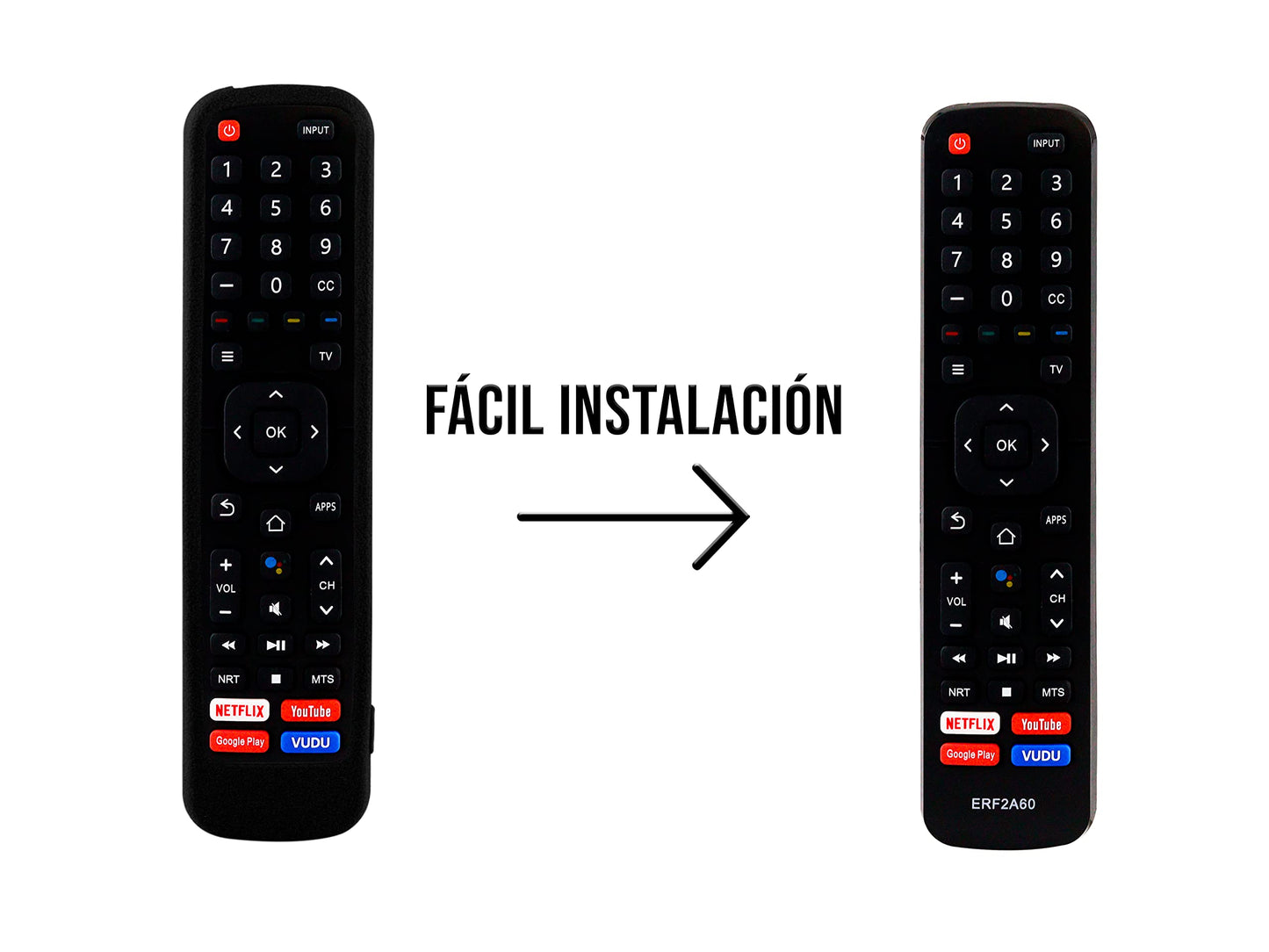 CONTROL EXPERT Funda para Control Hisense Sharp EN2A27 Case Protector Smart TV