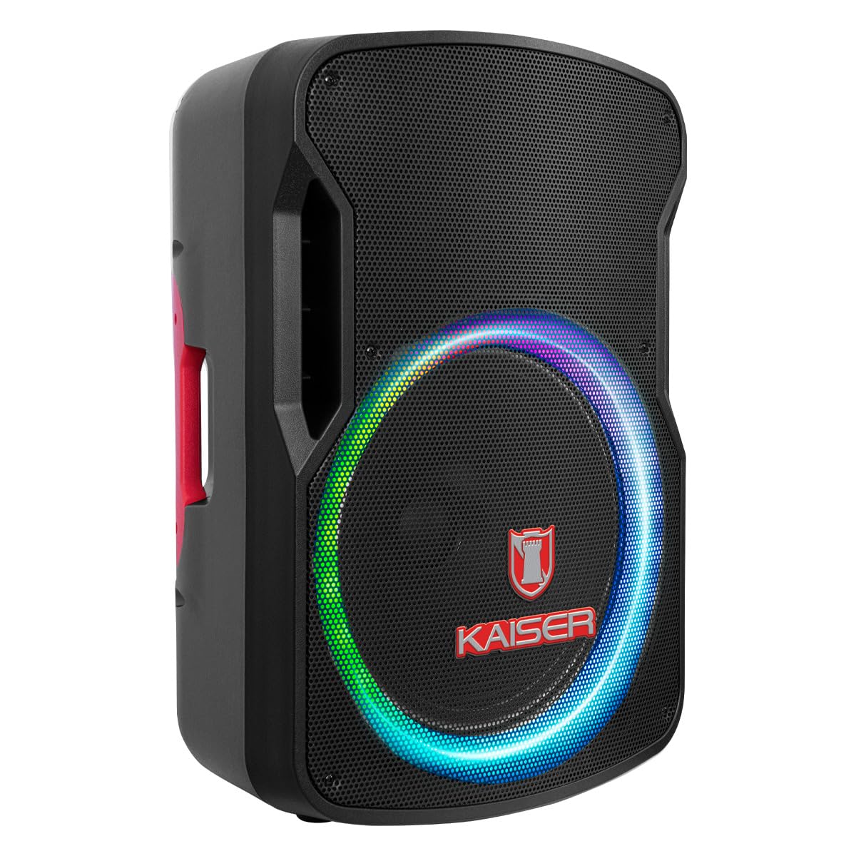Kaiser Bocina Amplificada Inalámbrica con Micrófono Kit de Bocina Amplificada Inalámbrica Profesional 15" Pulgadas15.000 W PMPO con Bluetooth, Micrófono y Luz Multicolor MSA-7515MX