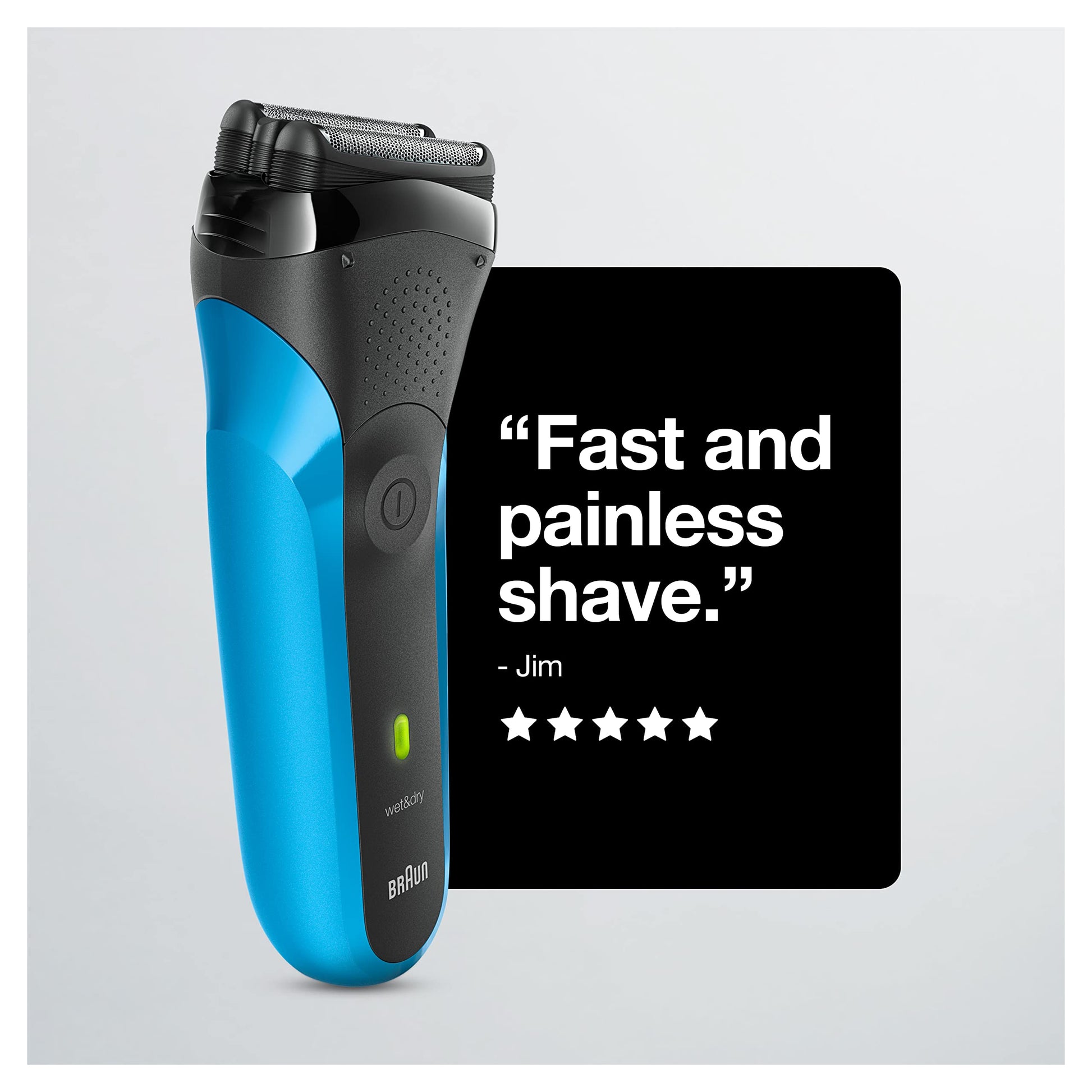 Braun Series - Afeitadora eléctrica para hombre (recargable, húmeda y seca), color azul, Máquina de afeitar 310S, Azul