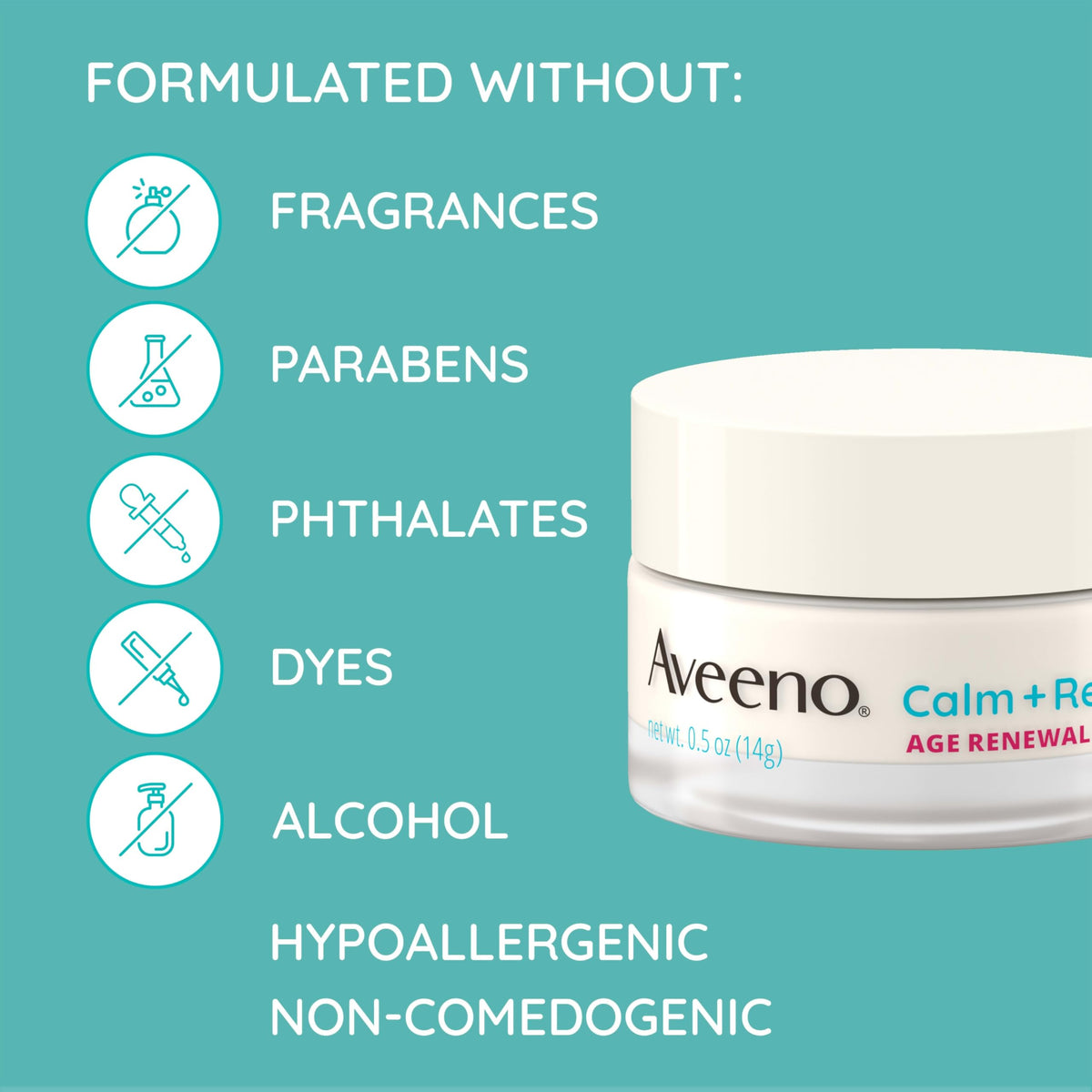Aveeno Gel Antiedad Para Ojos Calm + Restore Age Renewal Crema Para El Contorno De Ojos Con Extracto Nutritivo De Avena Y Arándano Que Mejora Visiblemente El Aspecto De Arrugas Y Patas De Ga