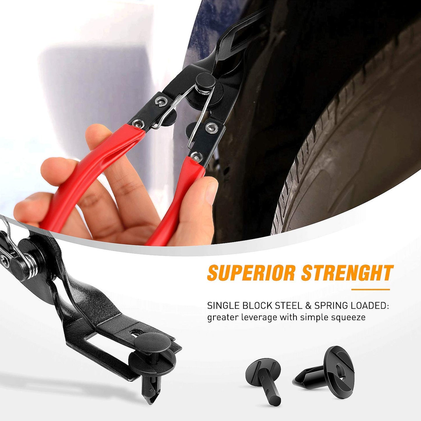 GOOACC - Clips GRC, removedor de sujetadores de 3 piezas