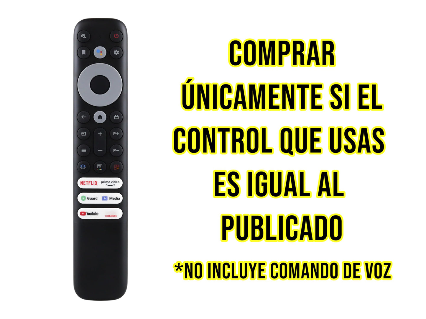 CONTROL EXPERT Control Compatible con TCL 4k Smart TV Rc902nfmr1