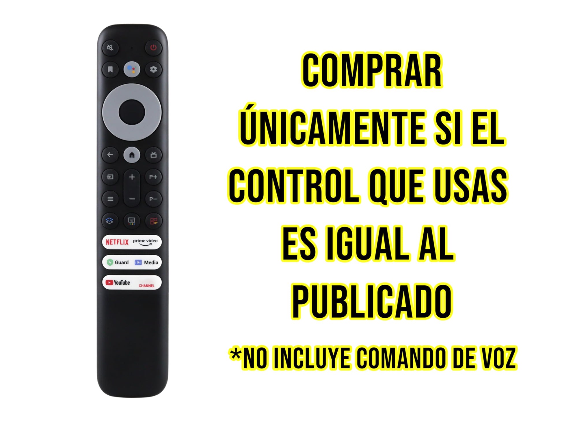 CONTROL EXPERT Control Compatible con TCL 4k Smart TV Rc902nfmr1