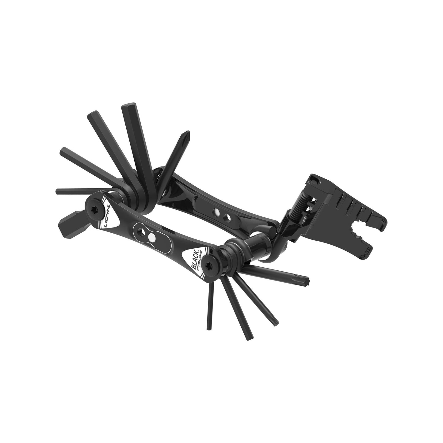 LEZYNE RAP II - Multiherramienta 18 en 1, puntas anticorrosión, hexagonal 2/2.5/3/4/5/6/8 mm, T10/T25, Phillips, interruptor de cadena, herramienta plana multifunción