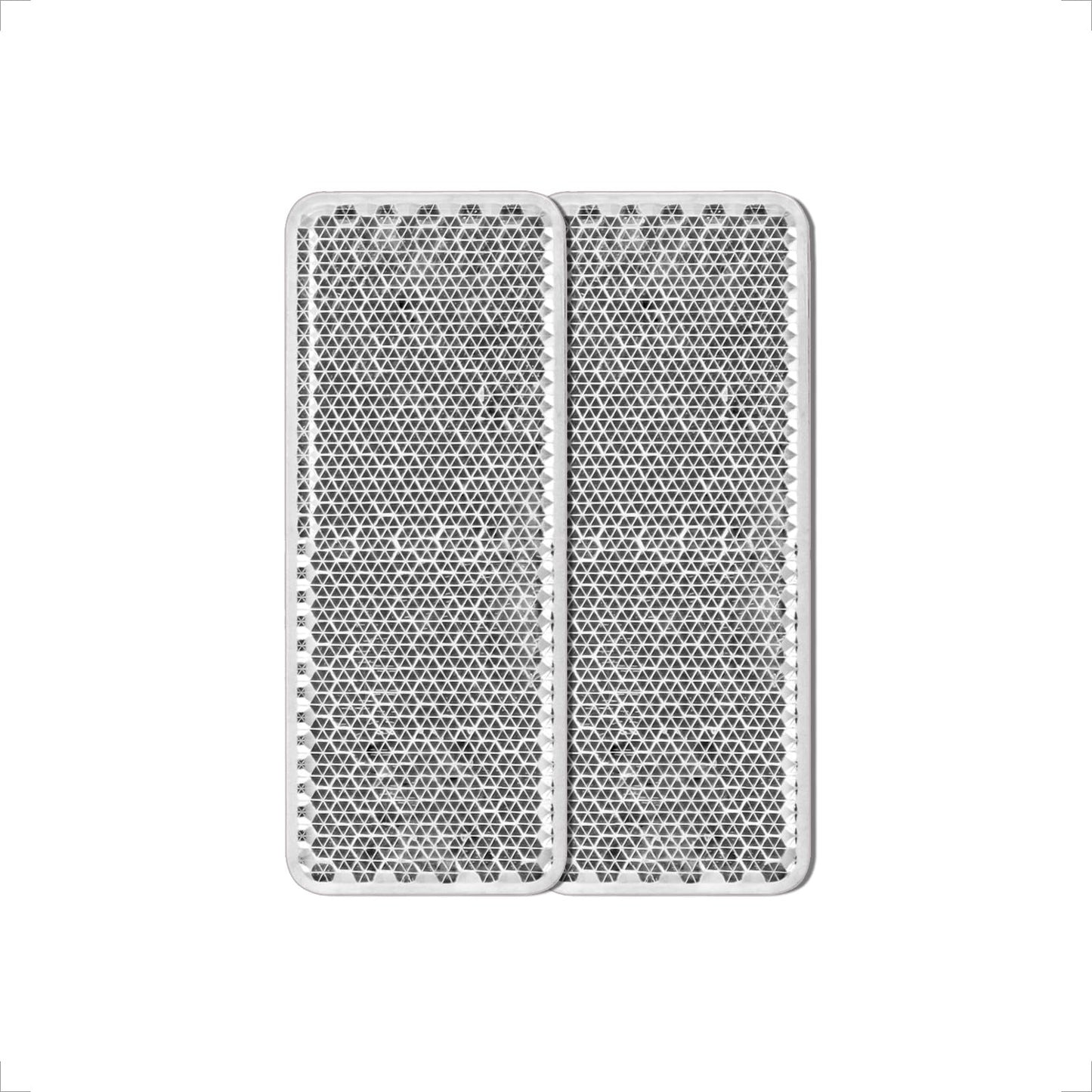 MFC PRO Reflector rectangular de seguridad, blanco, 7 x 2,8 cm