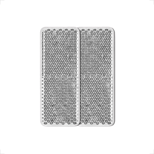 MFC PRO Reflector rectangular de seguridad, blanco, 7 x 2,8 cm
