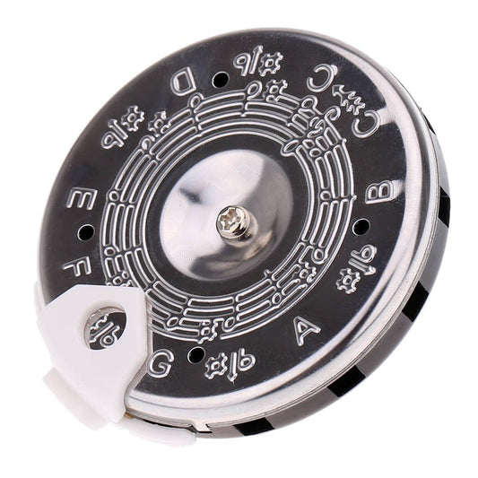 Sintonizador de tubo de paso con una escala cromática C-C precisa de 13 notas de The Master "That's My Tune" te ofrece tubos chapados en cromo duraderos con un selector de notas deslizantes que te da una clave para ser un mejor vocalista