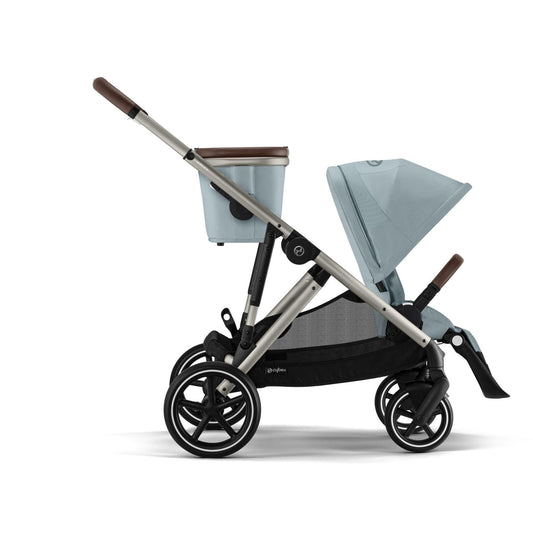 CYBEX Gazelle S Carriola doble, con más de 20 configuraciones. Color Sky Blue (Taupe Frame)