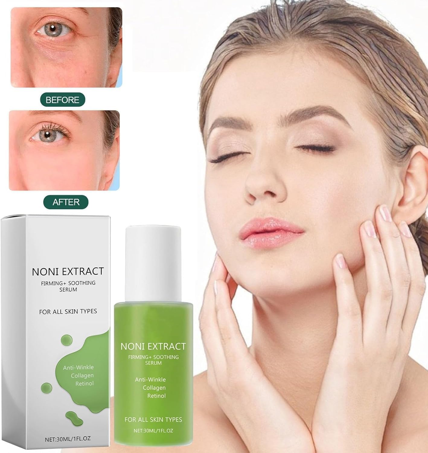 Serum facial de extracto de fruta de Noni de 30ml - Antiedad y reafirmante - ¡Modela tu piel!