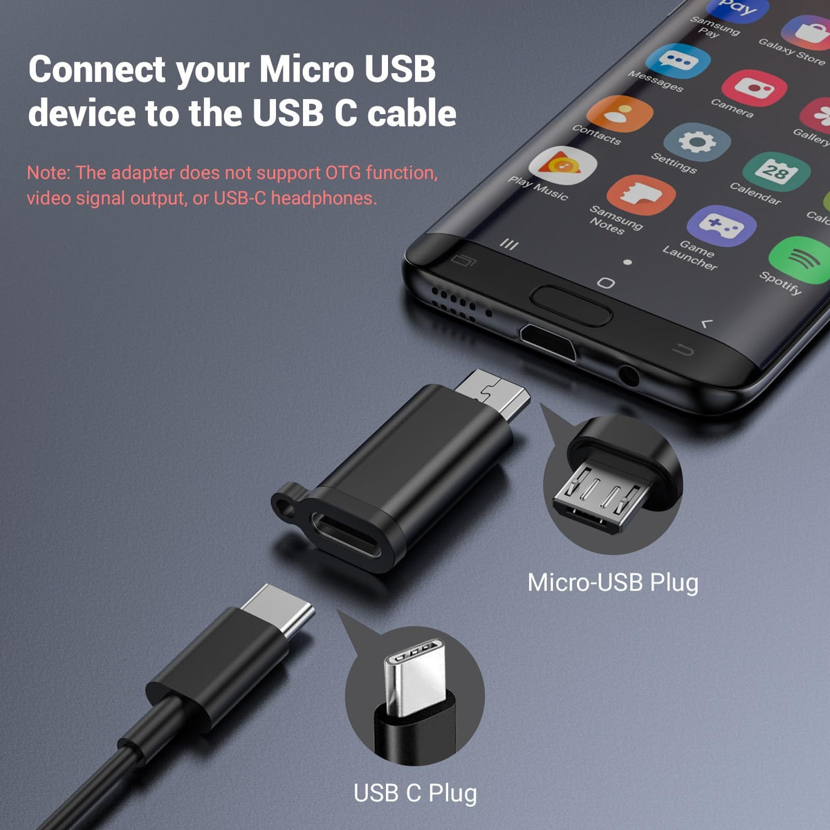 Paquete de Adaptadores USB Compatibles con Carga y Sincronización para GPS, Cámara y MP3