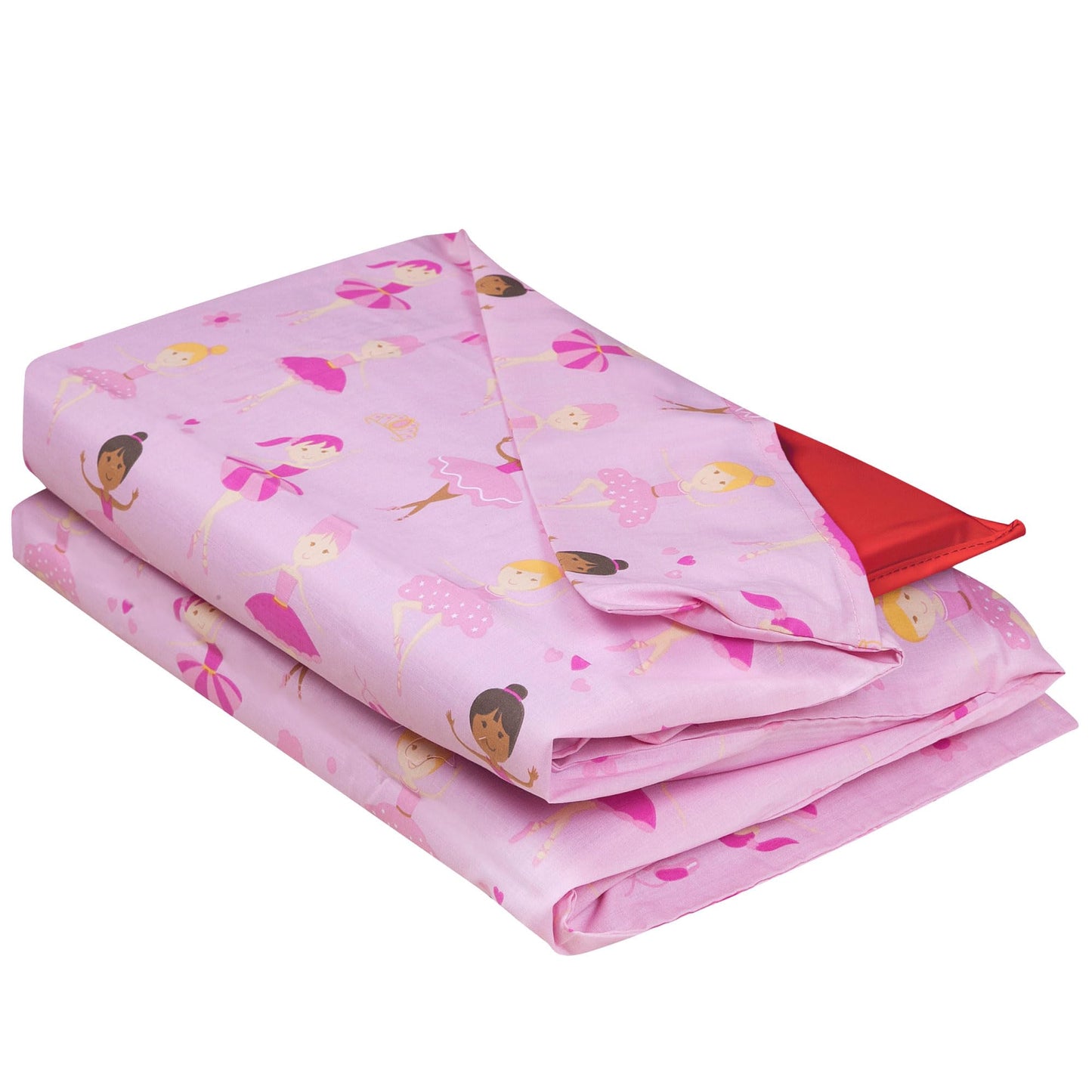 Wildkin - Funda de algodón para Siesta para niños, Suave, Cosida en Solapa, Duradera y se Adapta a Alfombrillas de Vinilo de 1.5 Pulgadas, Bailarina