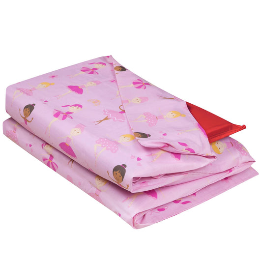 Wildkin - Funda de algodón para Siesta para niños, Suave, Cosida en Solapa, Duradera y se Adapta a Alfombrillas de Vinilo de 1.5 Pulgadas, Bailarina