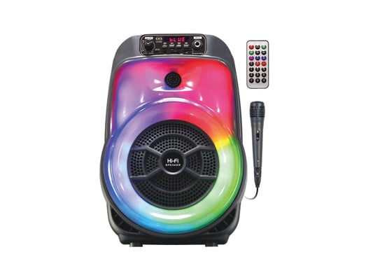 CONTROL EXPERT Bocina Amplificada 6.5 Pulgadas Micrófono Bluetooth TWS USB Radio FM Karaoke Radio FM Control Remoto