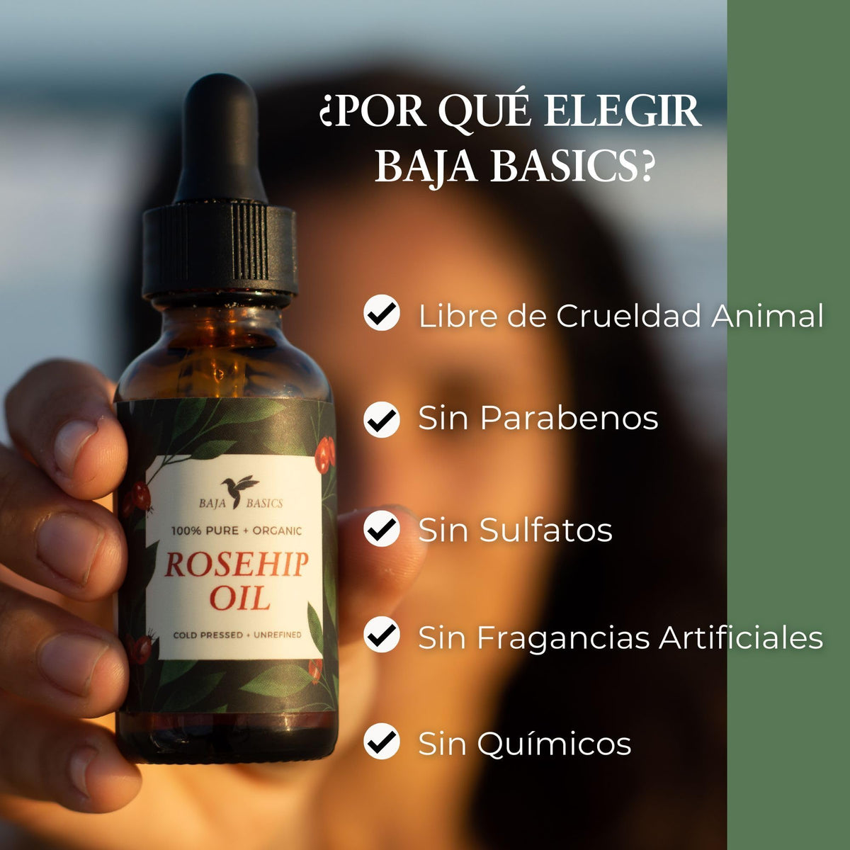 Aceite Rosa Mosqueta Facial 30 ml - Rosehip Seed Oil - Puro, Prensado en Frio, Sin Refinar, Natural, Antienvejecimiento, Hidratante para Piel Seca o Sensible, Rostro, Cuerpo, Cabello y Uñas