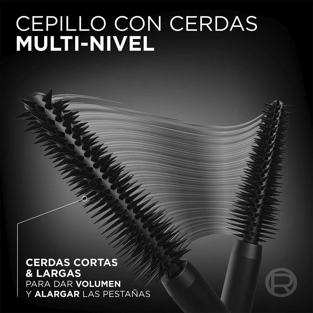 L'Oréal Paris, mascara de pestañas voluminizadora Panorama a prueba de agua, Ojos visiblemente más grandes, 9.4ml