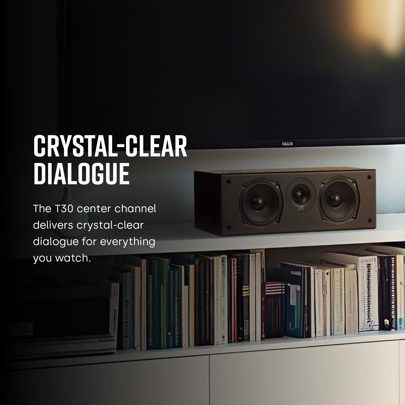 Polk Audio Bocina T30 Canal Central Sencilla Dolby Y DTS