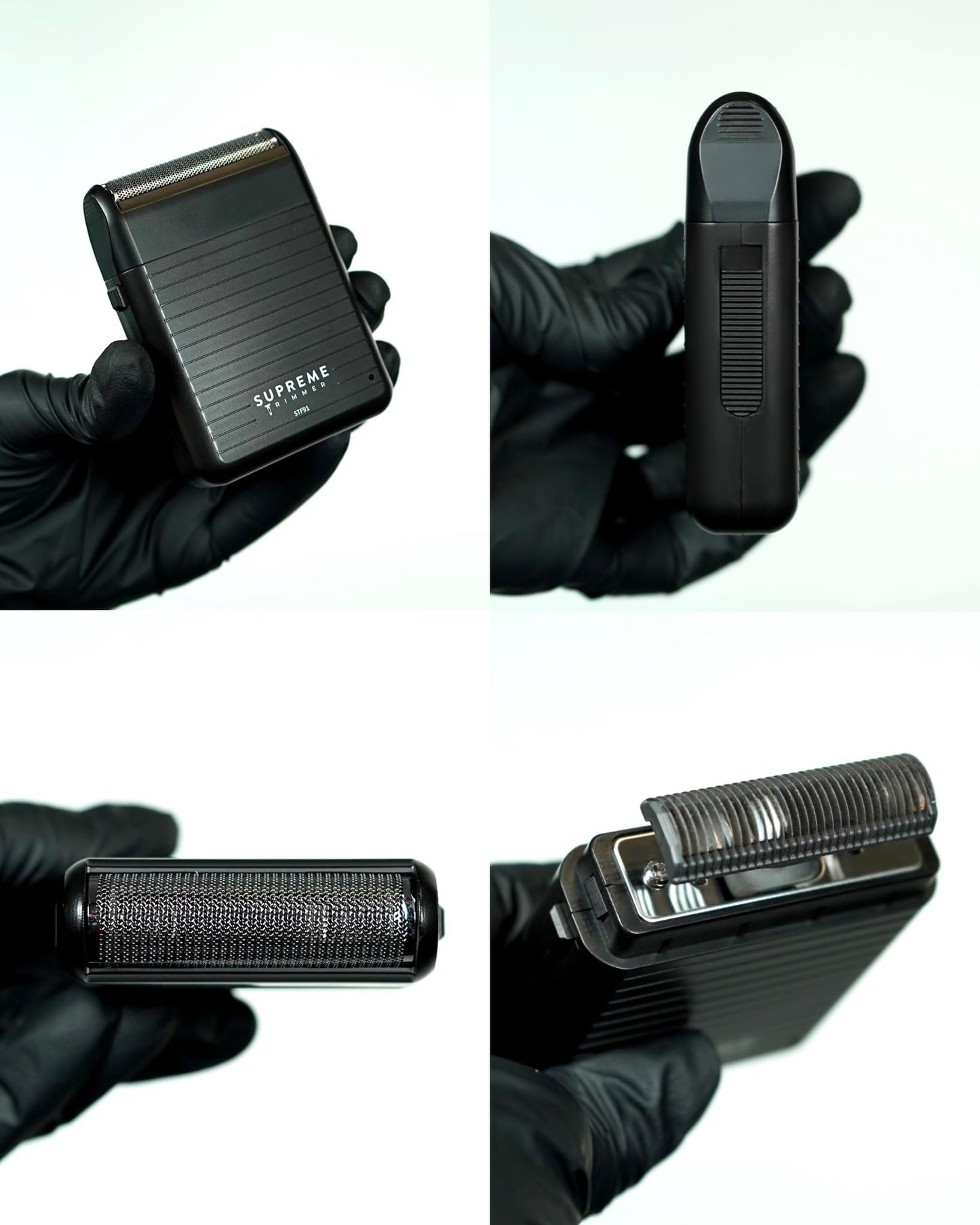 Supreme Trimmer Solo LiTE - Afeitadora de papel individual para hombre, 90 minutos, sin cable, potente USB-C Mini tamaño para barberos y uso doméstico | STF91 negro