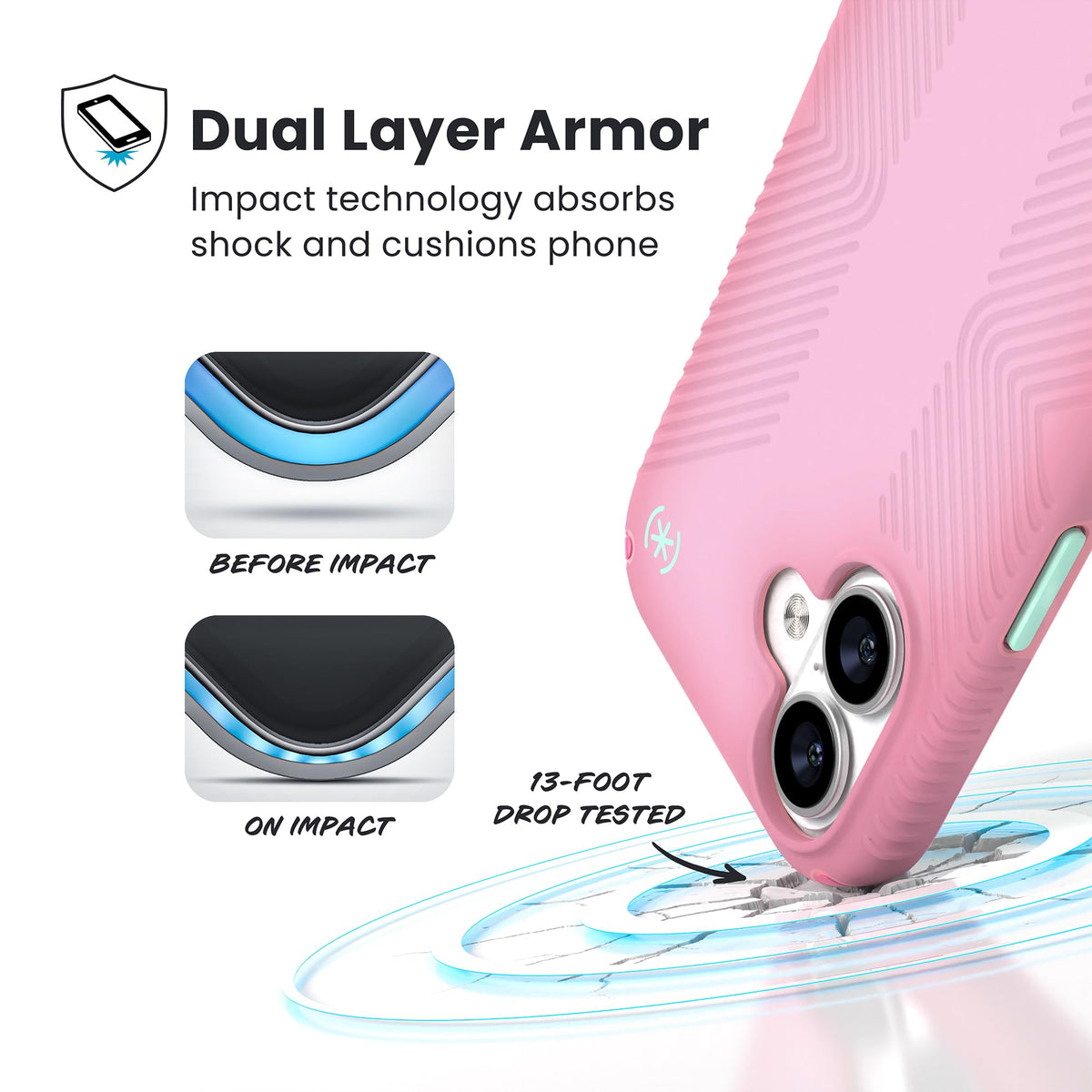 Agarre para iPhone 17 Speck Ibis Rosa Lux con MagSafe