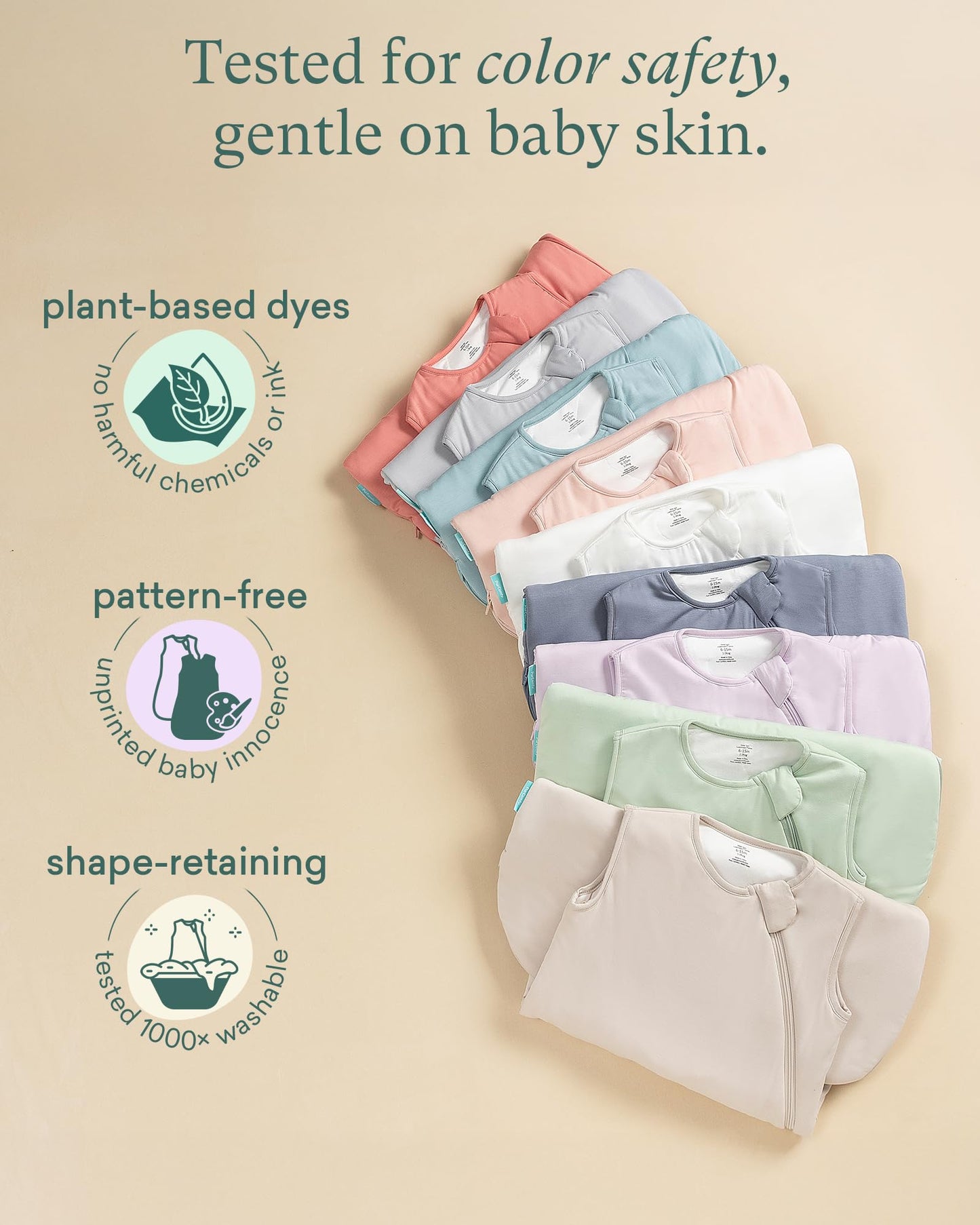 PurComfy Saco de Dormir Supersuave 1.0 TOG, Saco de Dormir Premium de Viscosa de Bambú para Bebé, Saco de Dormir con Cremallera Segura de 2 Vías 0-3 Meses (Rosado)