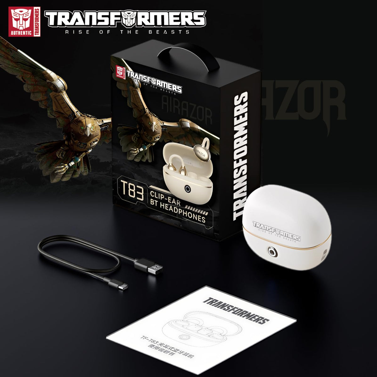 Auriculares Deportivos Inalámbricos Transformers Blanco Clip