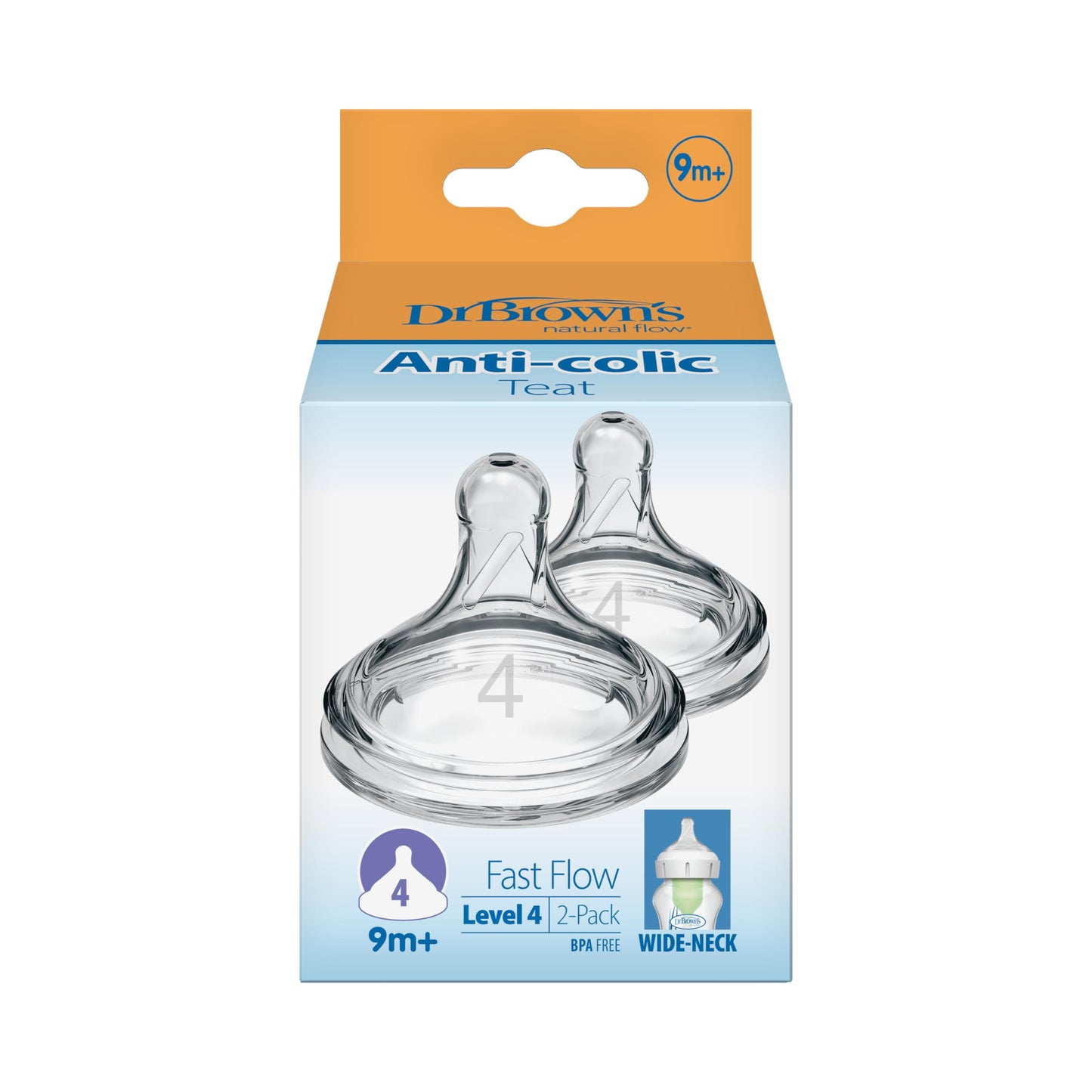 Dr. Brown's Tetina cuello ancho Options+ nivel 4