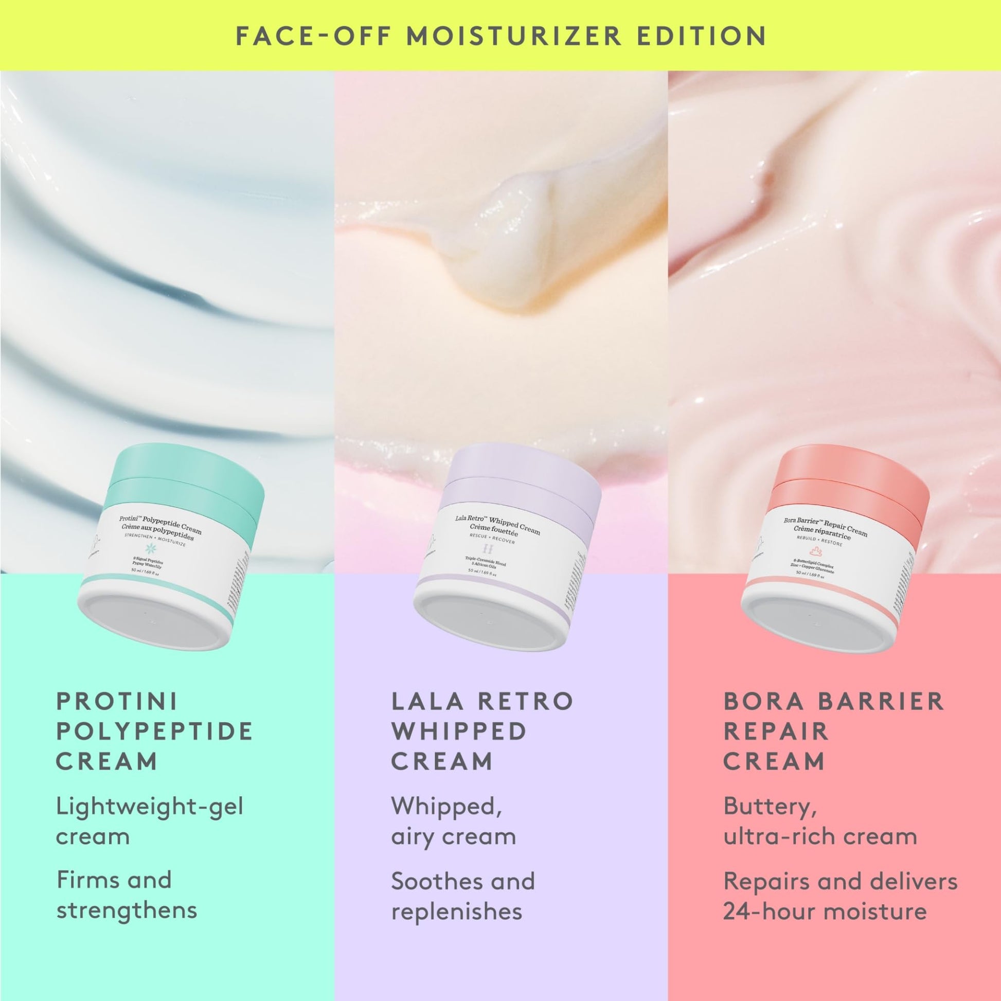 Drunk Elephant Lala Retro Whipped Cream - Anti-Aging Moisturizer for Dry Skin (1.69 fl oz)