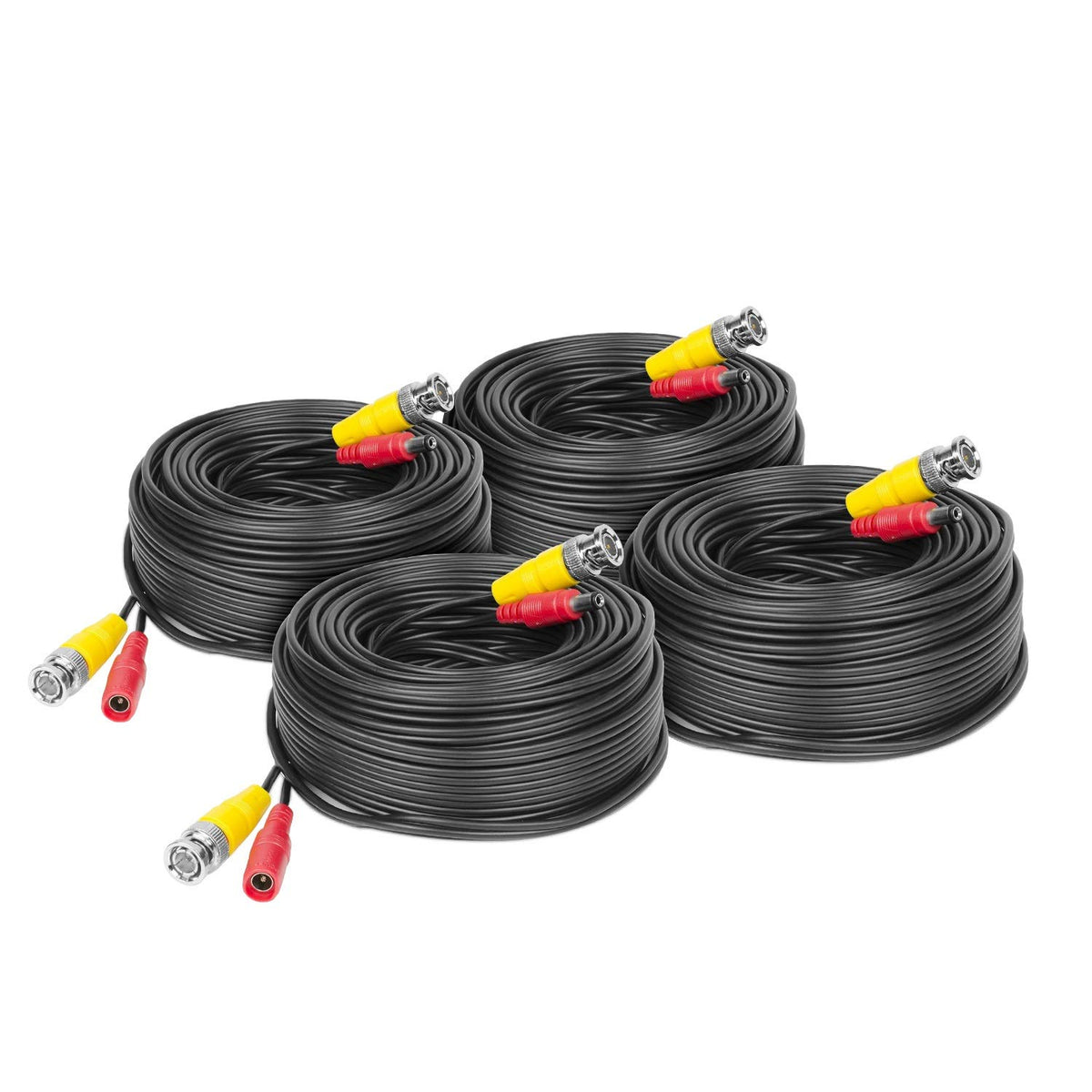 Cable BNC Amcrest Negro Todo en Uno para Cámara de Seguridad 4K