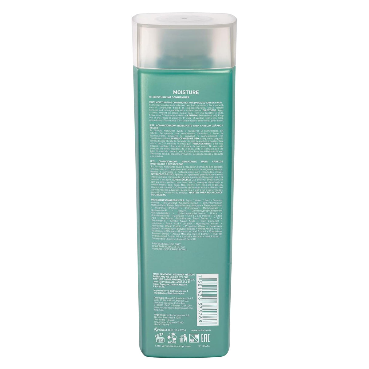 TEC ITALY Hi Moisturizing Conditioner Acondicionador Suavidad Capilar 300 g