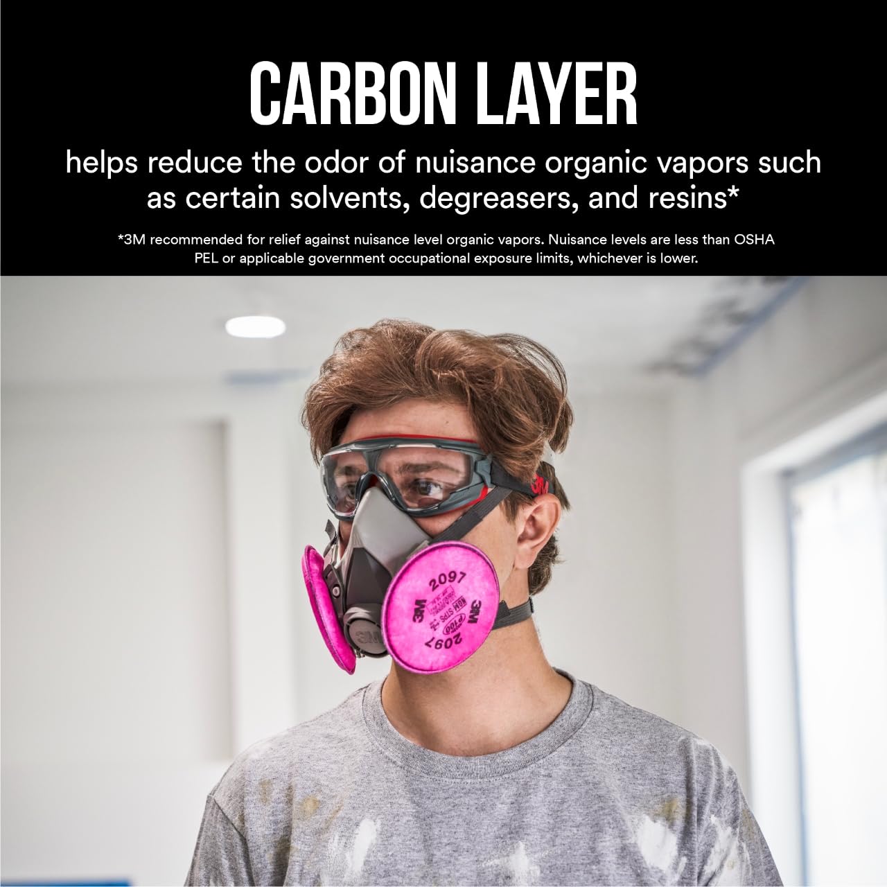 Filtros de Partículas 3M P100 Rosa con Olores para Hombre y Mujer
