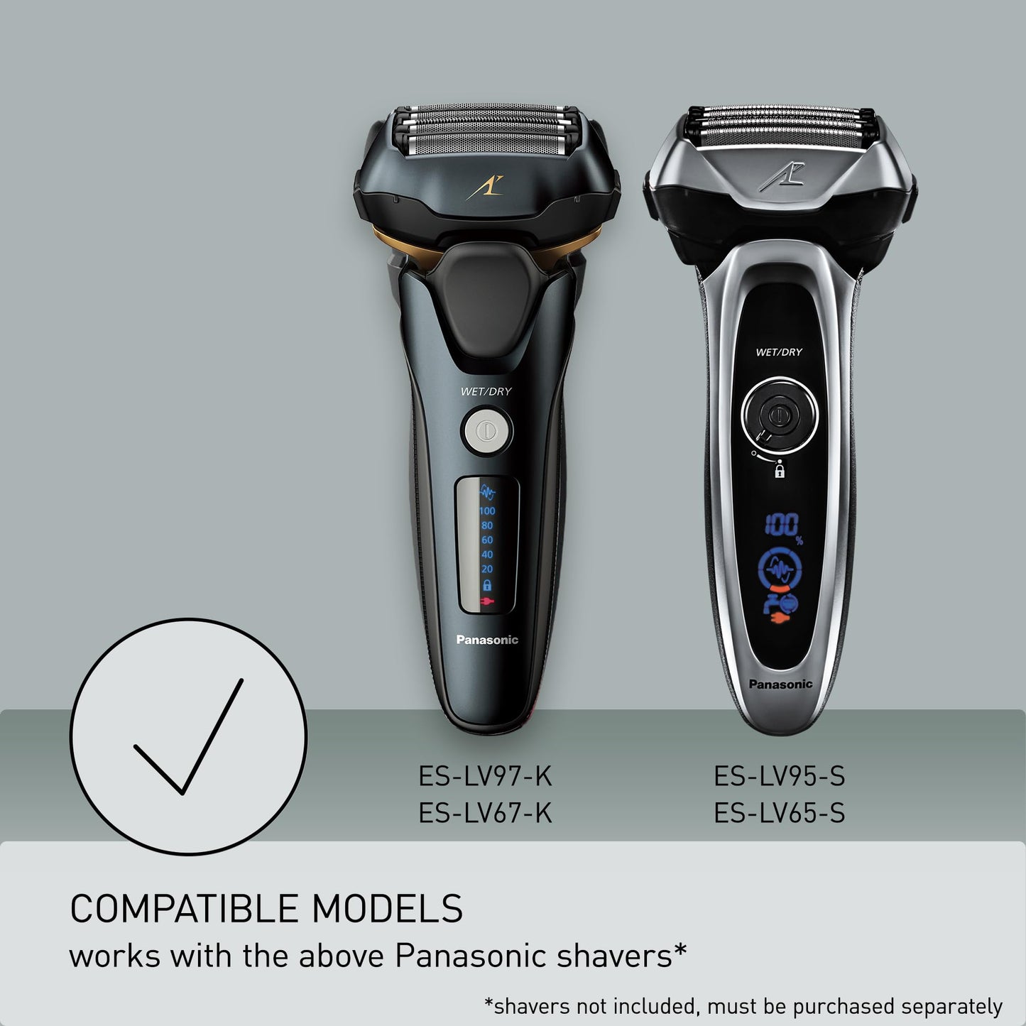 Panasonic WES9170P - Cuchilla de afeitar eléctrica para hombre de repuesto hipoalergénica para piel sensible para mantener el nivel de rendimiento de aseo
