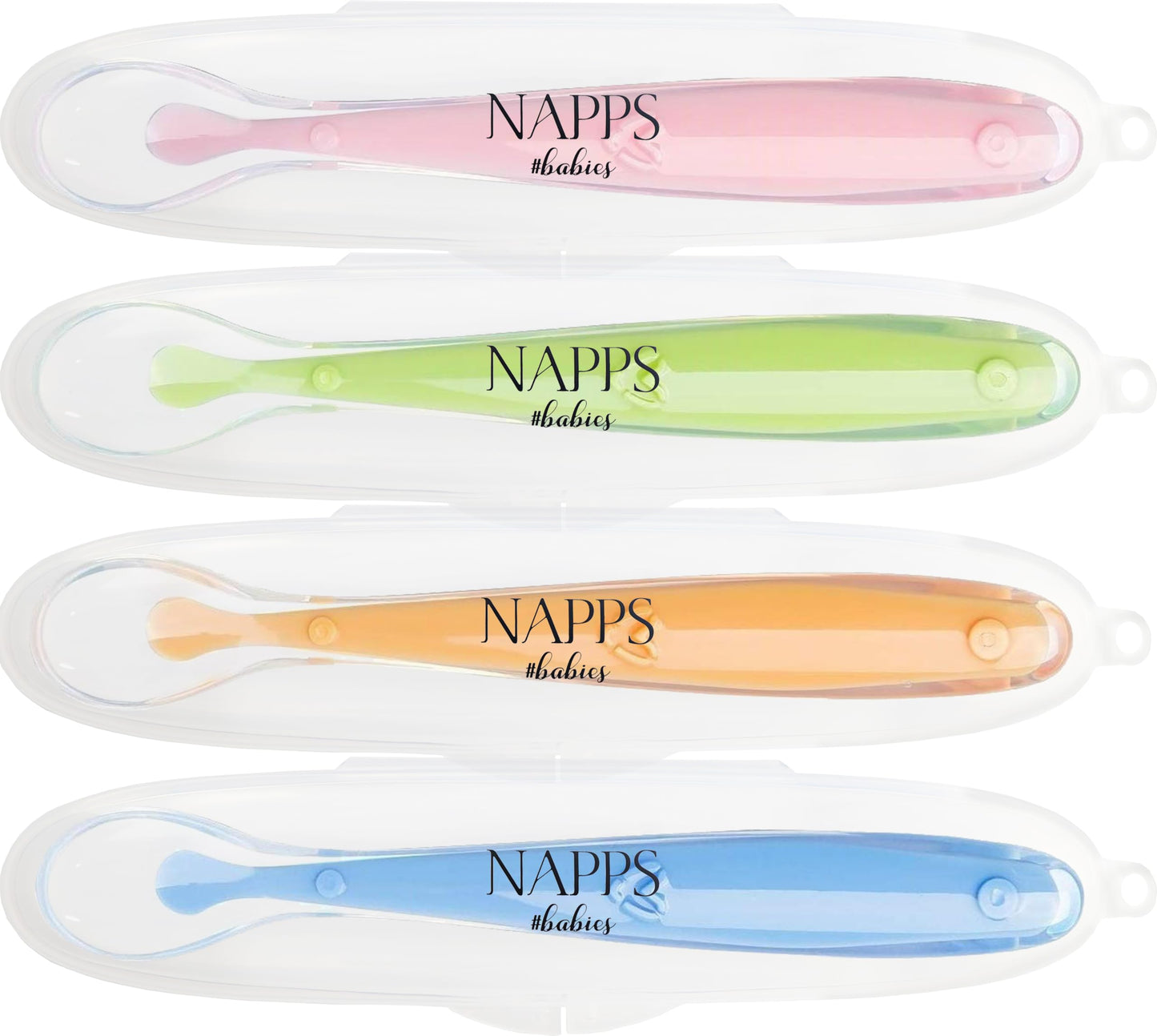 Cucharas silicon 4 pack nappsbabies