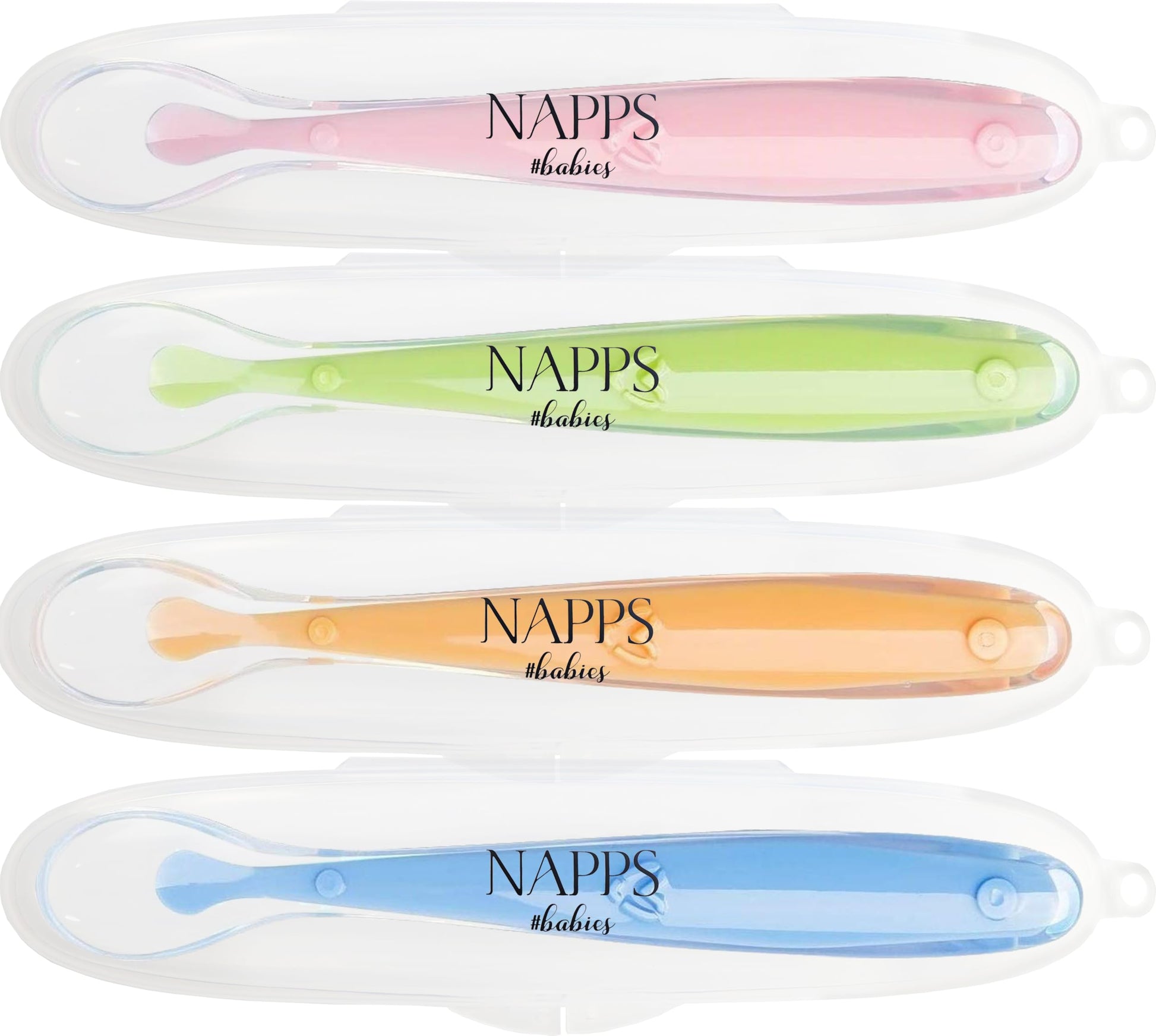 Cucharas silicon 4 pack nappsbabies