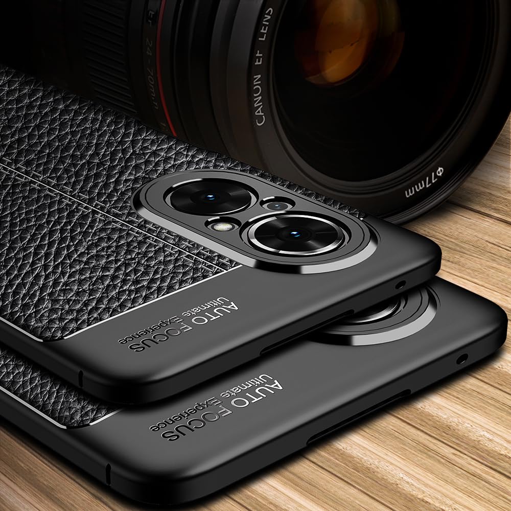 DABUNA Funda para Huawei Nova 9 SE 4G y 5G y Honor 50 SE Case Uso Rudo Protector de Cámara Duradero Suave Antihuellas Protector Cover (Negro)