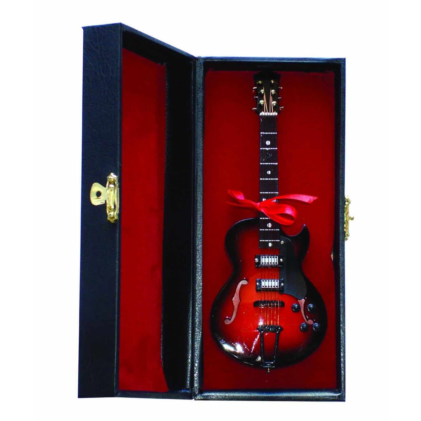 7" Gibson Electric Guitar with Case & Stand Miniature Replica Musical Instrument