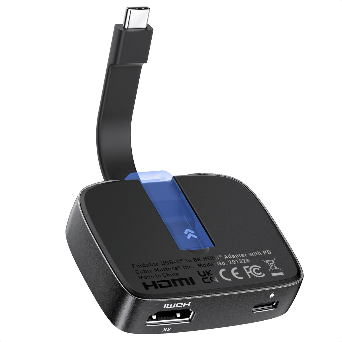 Adaptador USB C Cable Matters HDMI 2.1 48 Gbps con carga de host 100 W