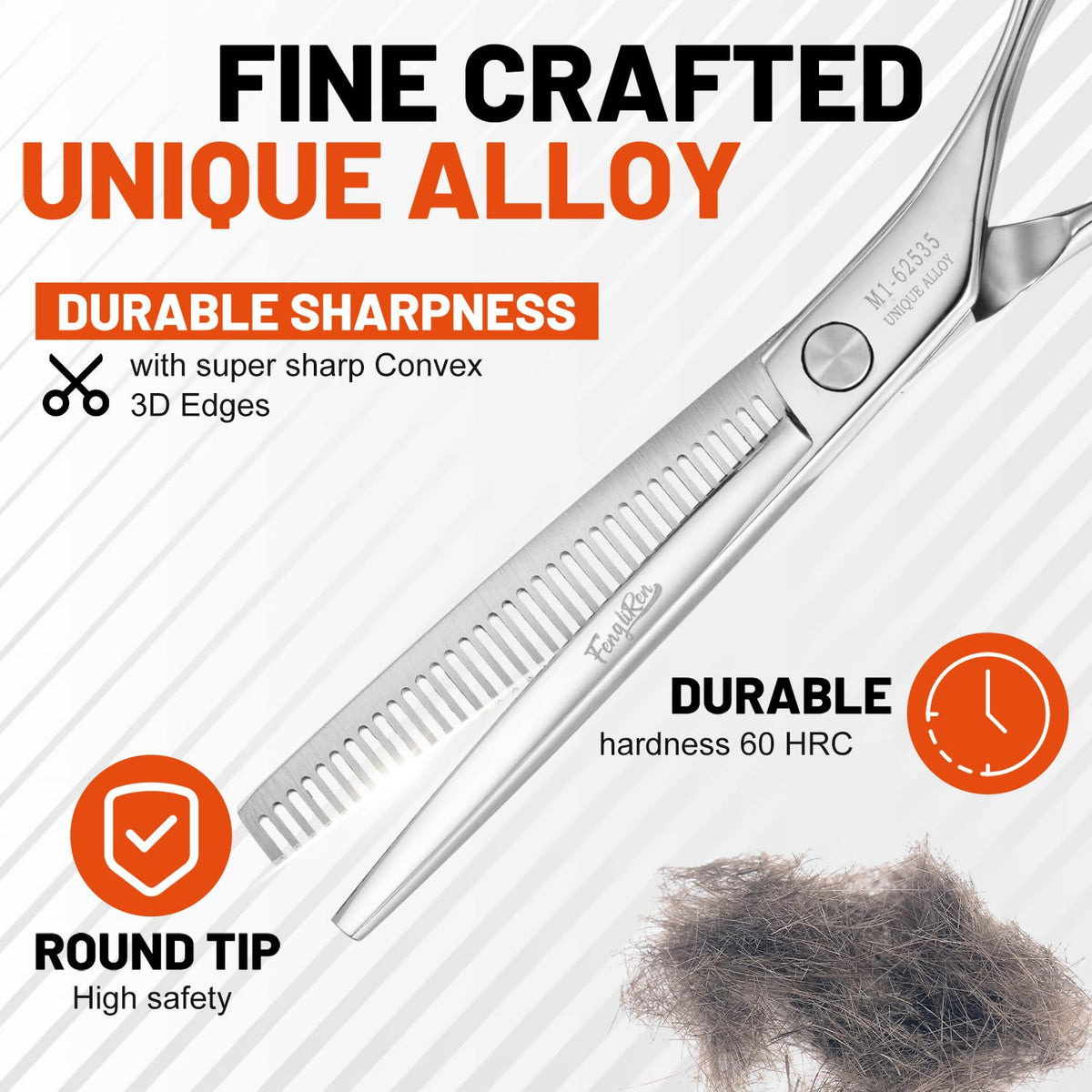 Fengliren Tijeras profesionales de alta gama para adelgazar el cabello, tijeras de corte de dientes, peluquería para peluquería, tijeras texturizantes, extremadamente afiladas, aleación de acero
