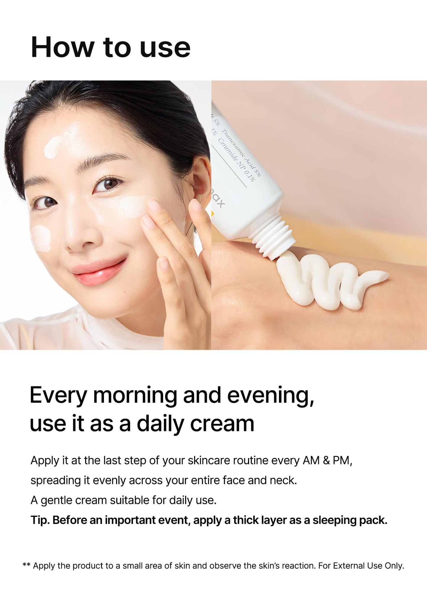 celimax Crema iluminadora de manchas oscuras Pore+, Con niacinamida, ácido tranexámico, crema TXA, minimizadora de poros, no irritante, hidratante, para pieles sensibles, crema de uso diario, 35 m