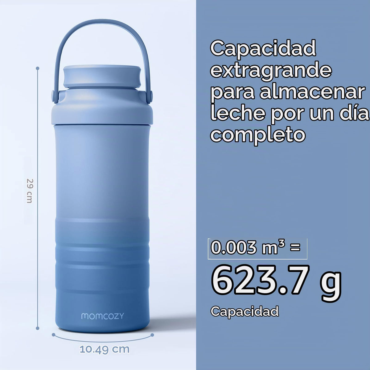 Momcozy Bolsa enfriadora portátil de 560ml para leche materna de 24H para exteriores, productos esenciales para recién nacidos
