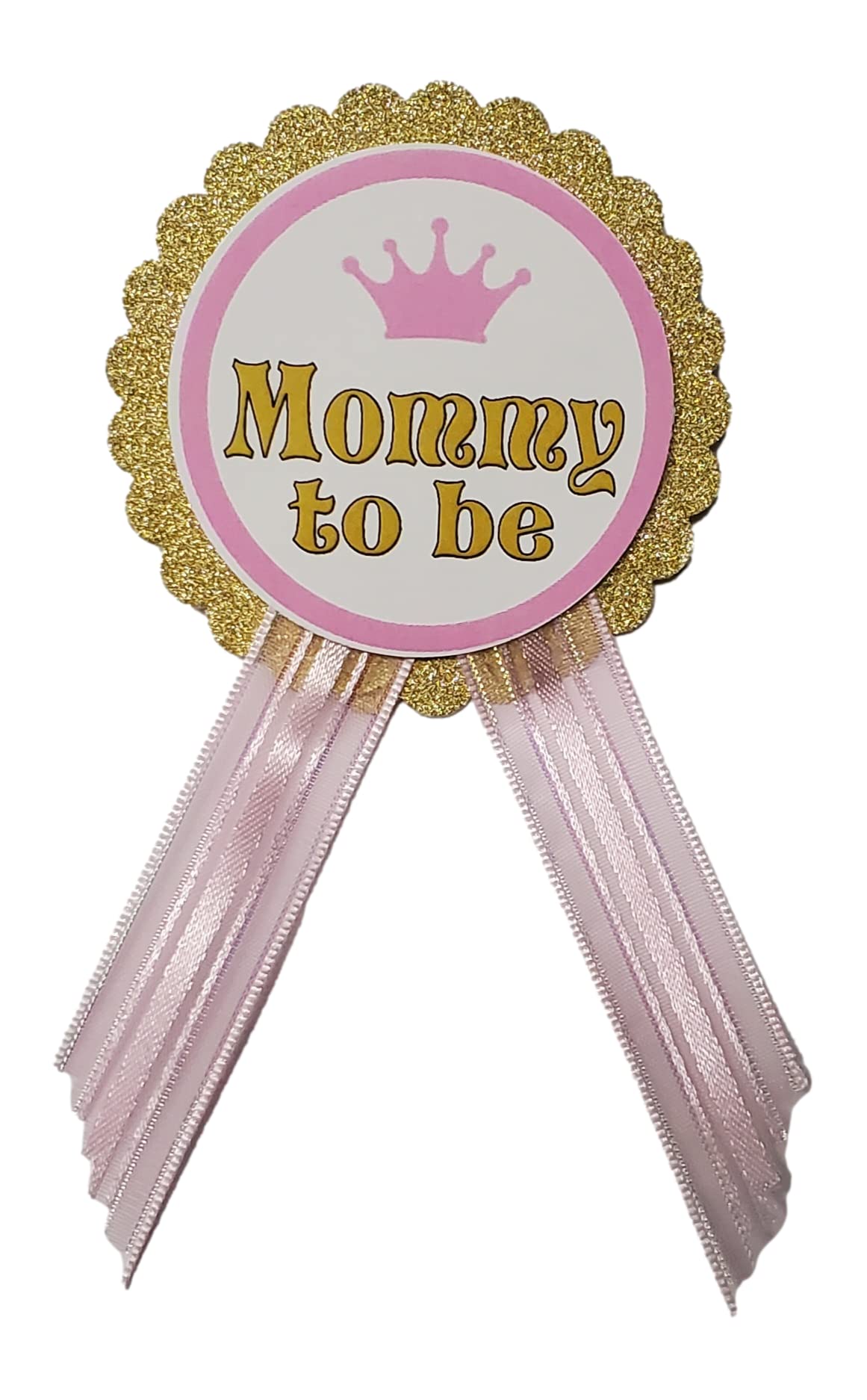 Daddy to Be Pin Princess Mommy to Be Baby Shower papá to wear at Baby Shower, rosa y dorado, It's a Girl, Baby Sprinkle